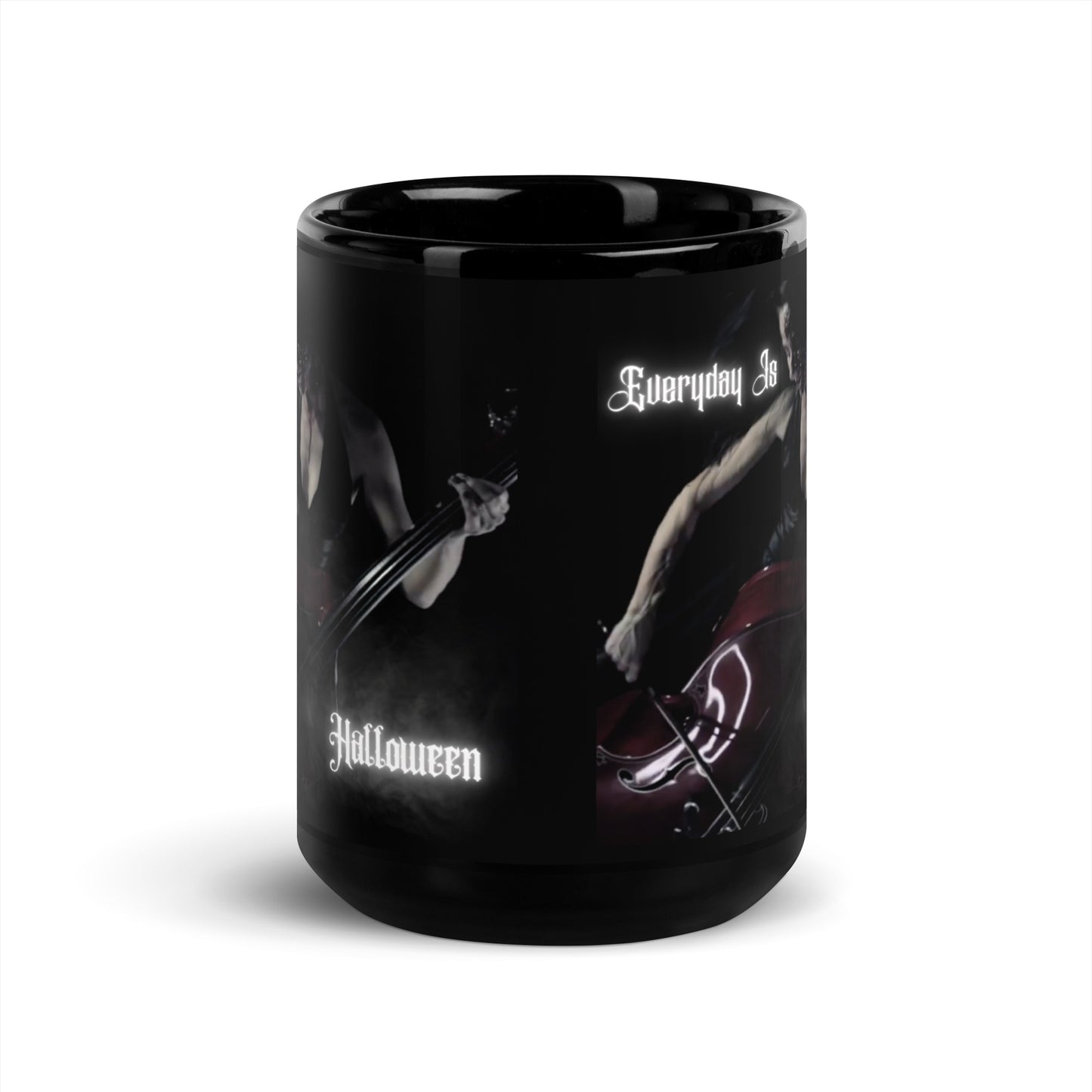 EVERYDAY is HALLOWEEN Black Glossy Mug