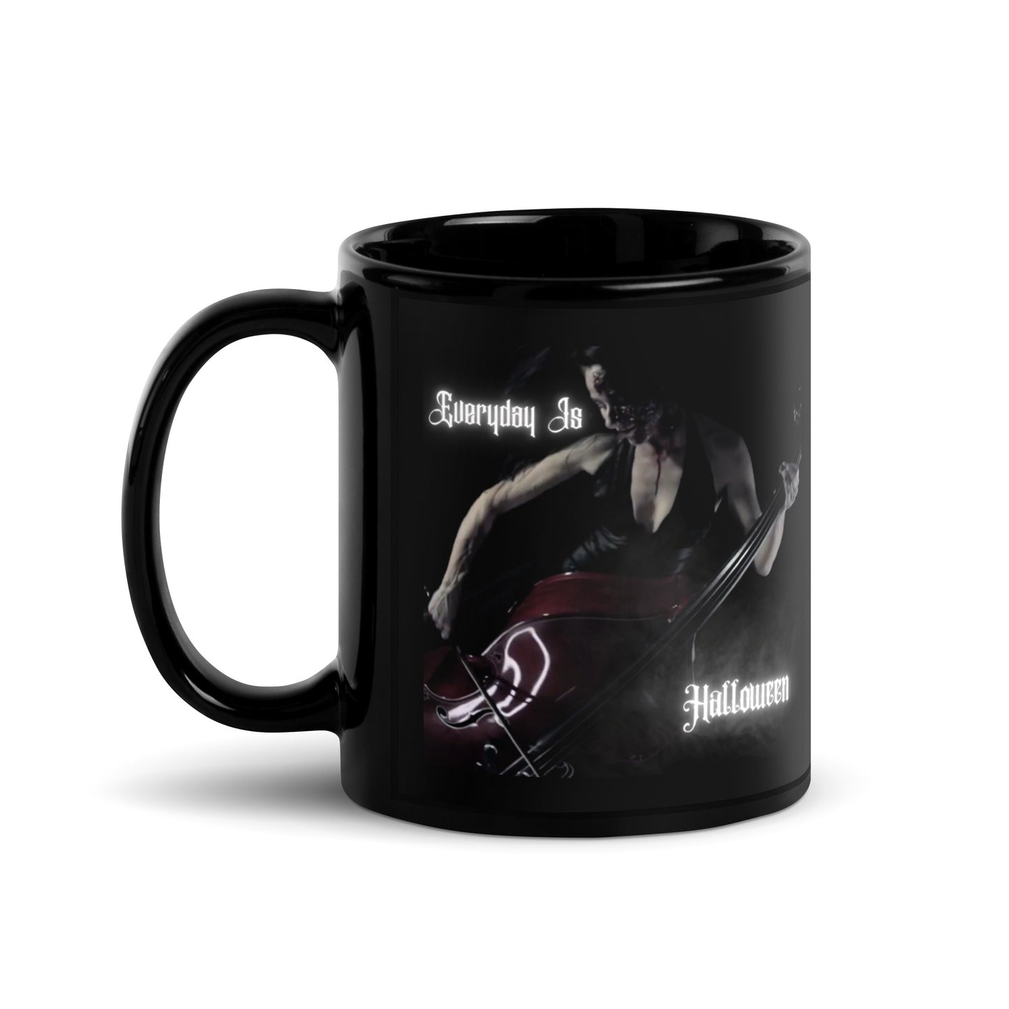 EVERYDAY is HALLOWEEN Black Glossy Mug