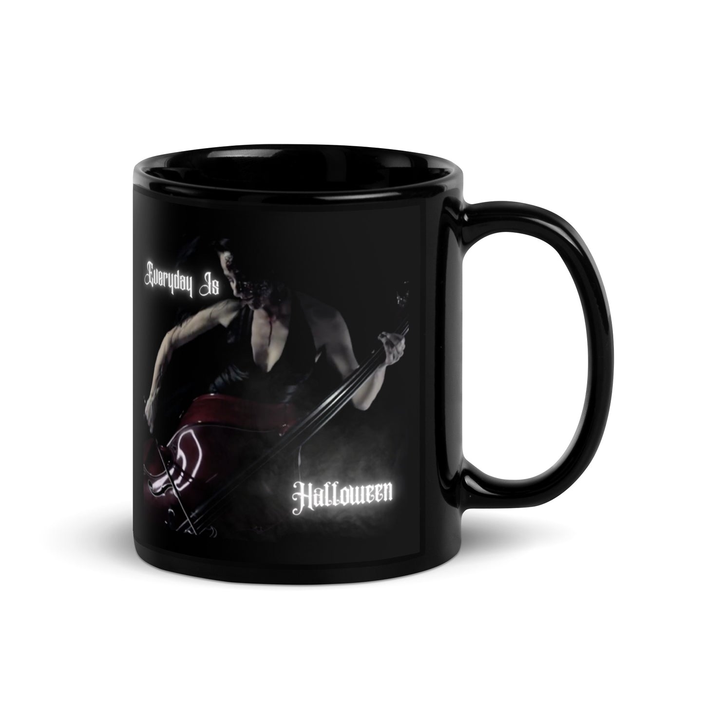 EVERYDAY is HALLOWEEN Black Glossy Mug