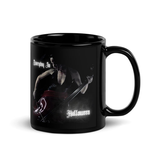 EVERYDAY is HALLOWEEN Black Glossy Mug
