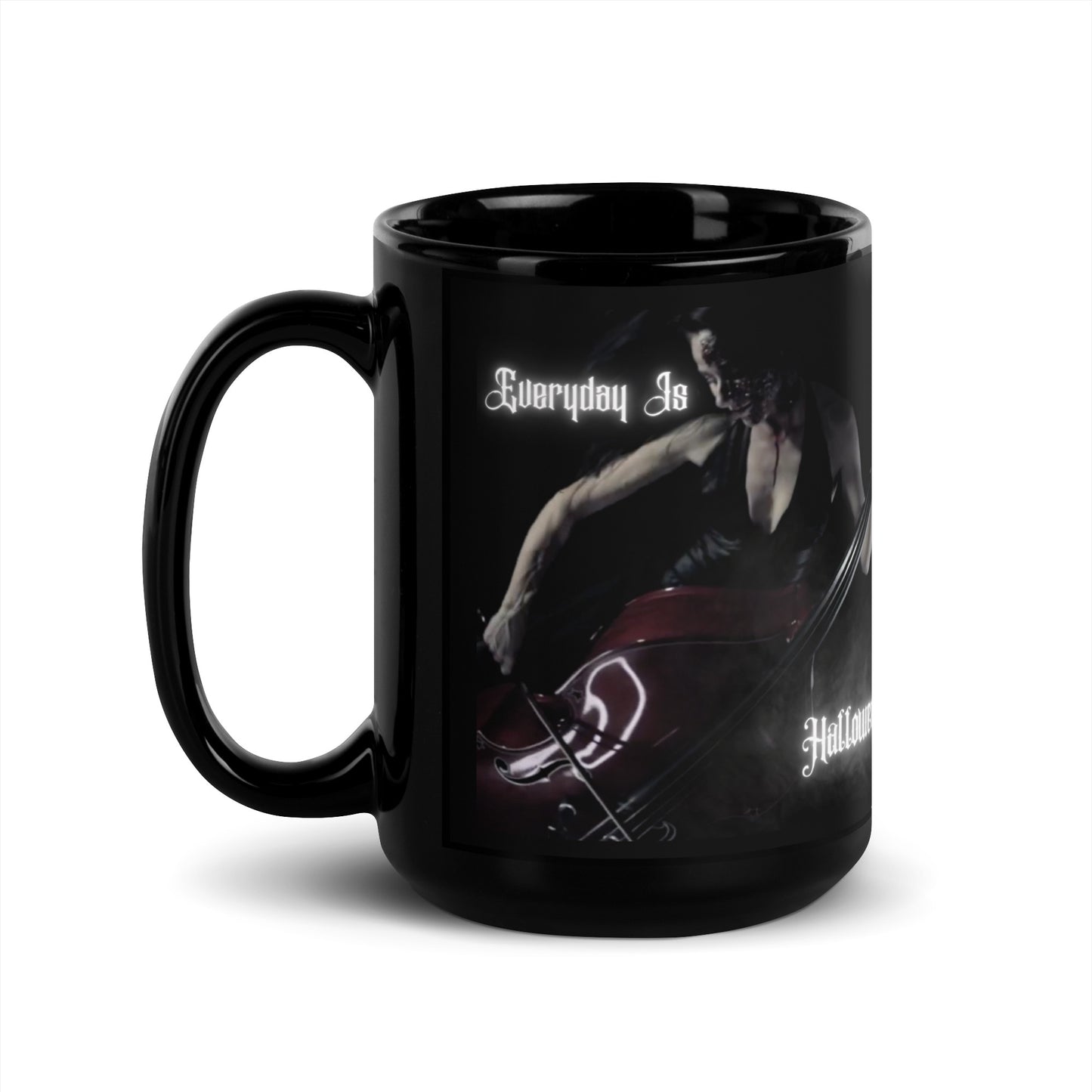 EVERYDAY is HALLOWEEN Black Glossy Mug