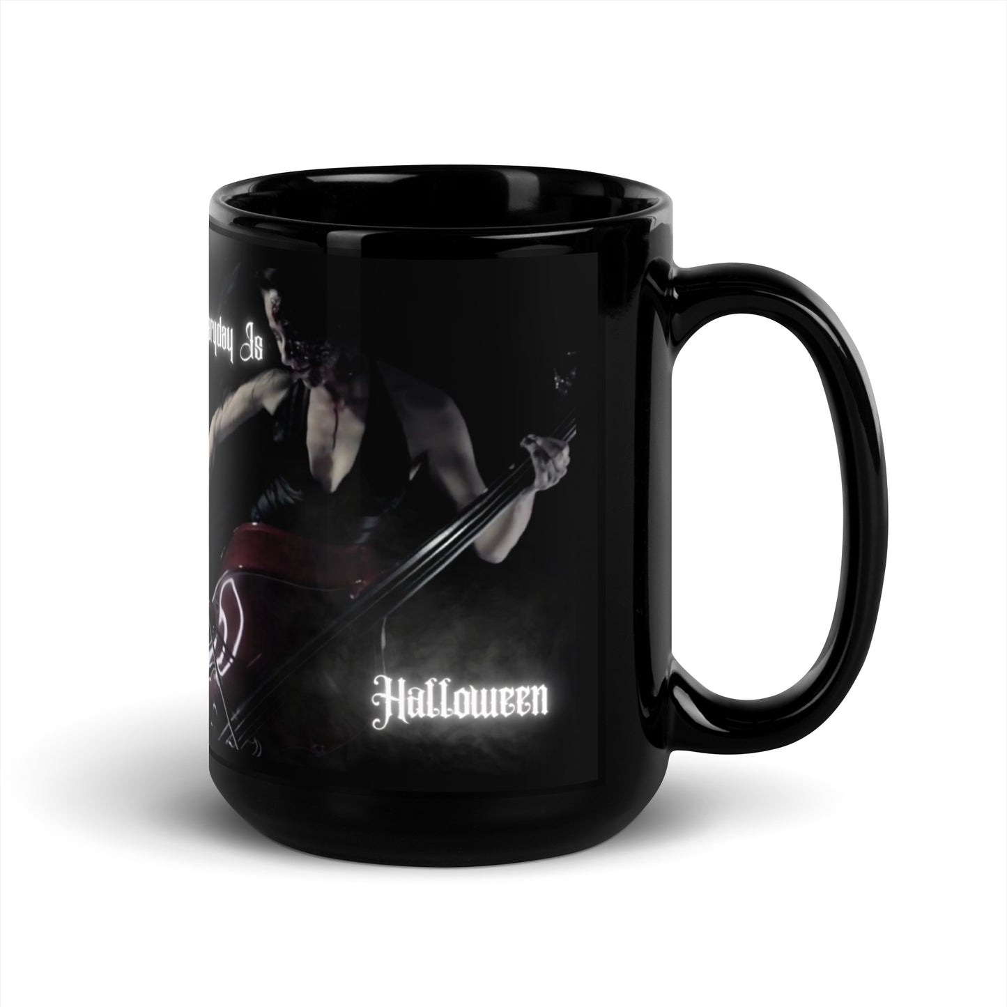 EVERYDAY is HALLOWEEN Black Glossy Mug